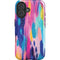 Pink Sparkle Brush Stroke by Etta Vee iPhone 16 Plus Magsafe Impact Case